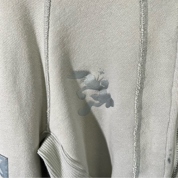 Looney Tunes X SMFK Collaboration Cropped raw hem Hoodie - Picture 2 of 7